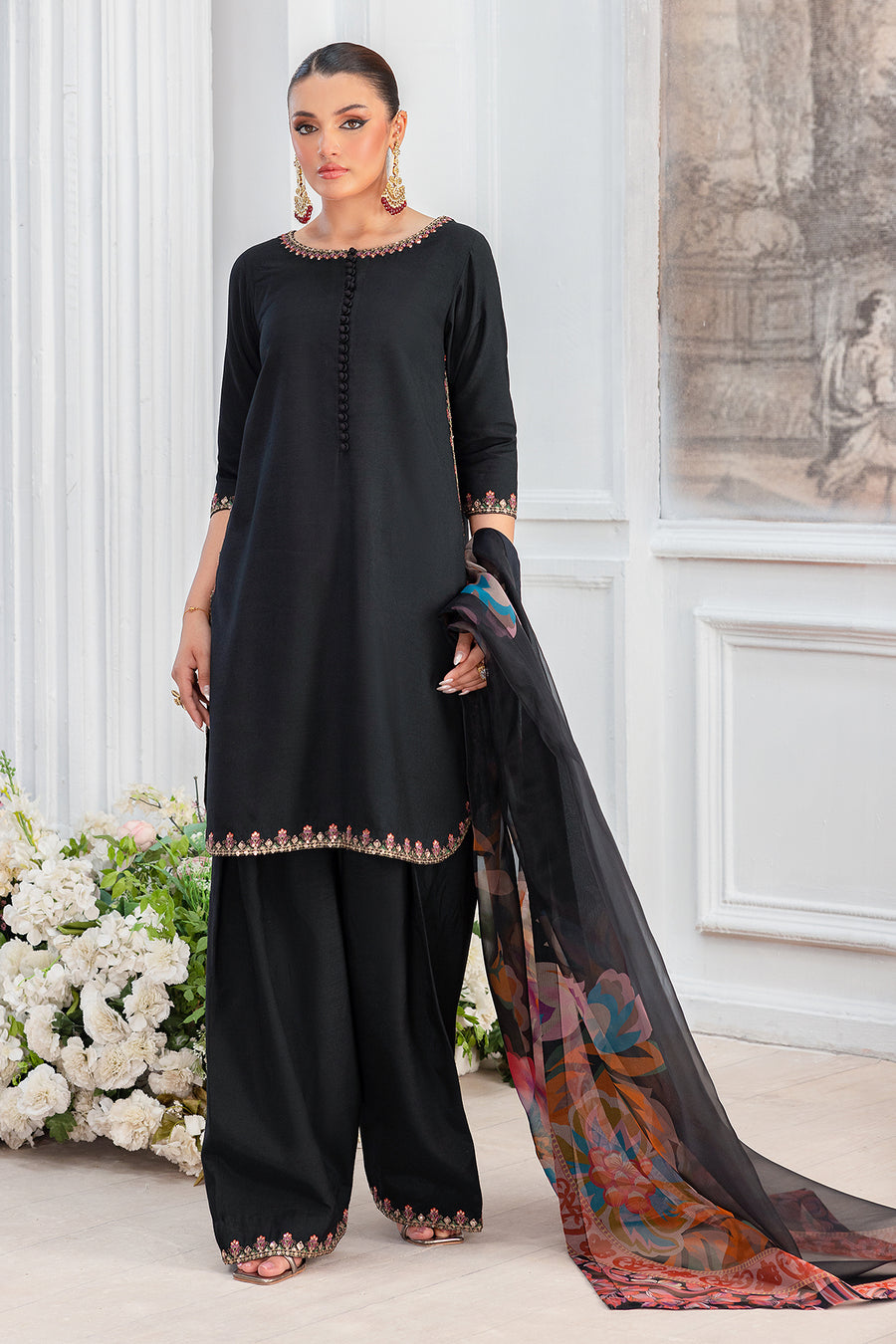 Charizma Luxury Embroidered Suit