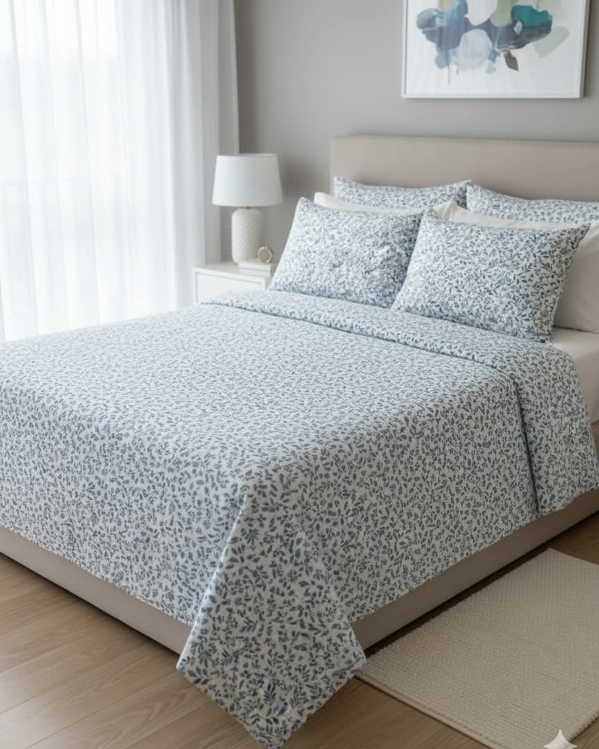 Pakistani King Size Bedcover with matching Pillow Covers