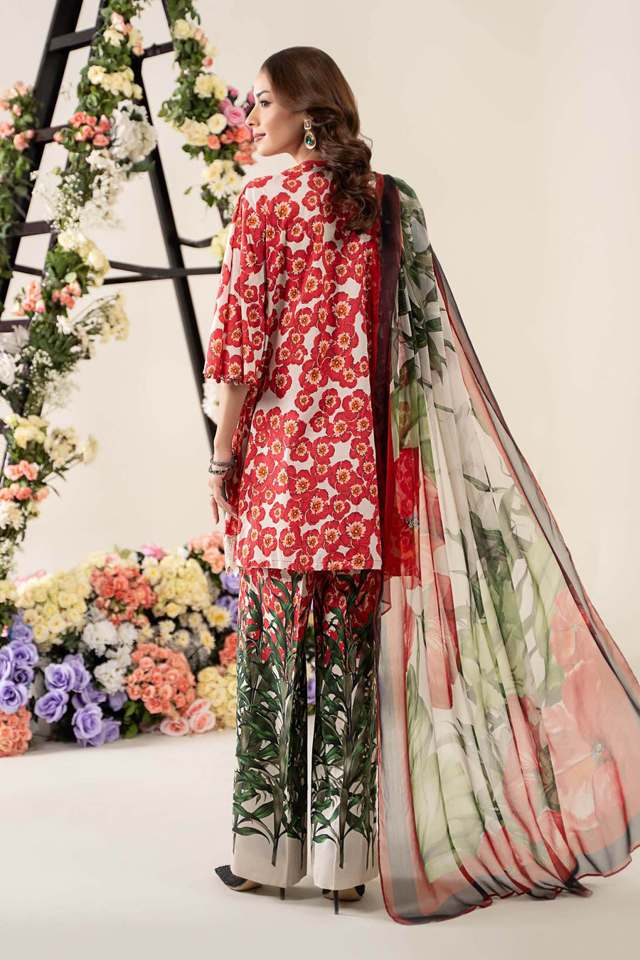Maria. B. Embroidered Lawn Suit