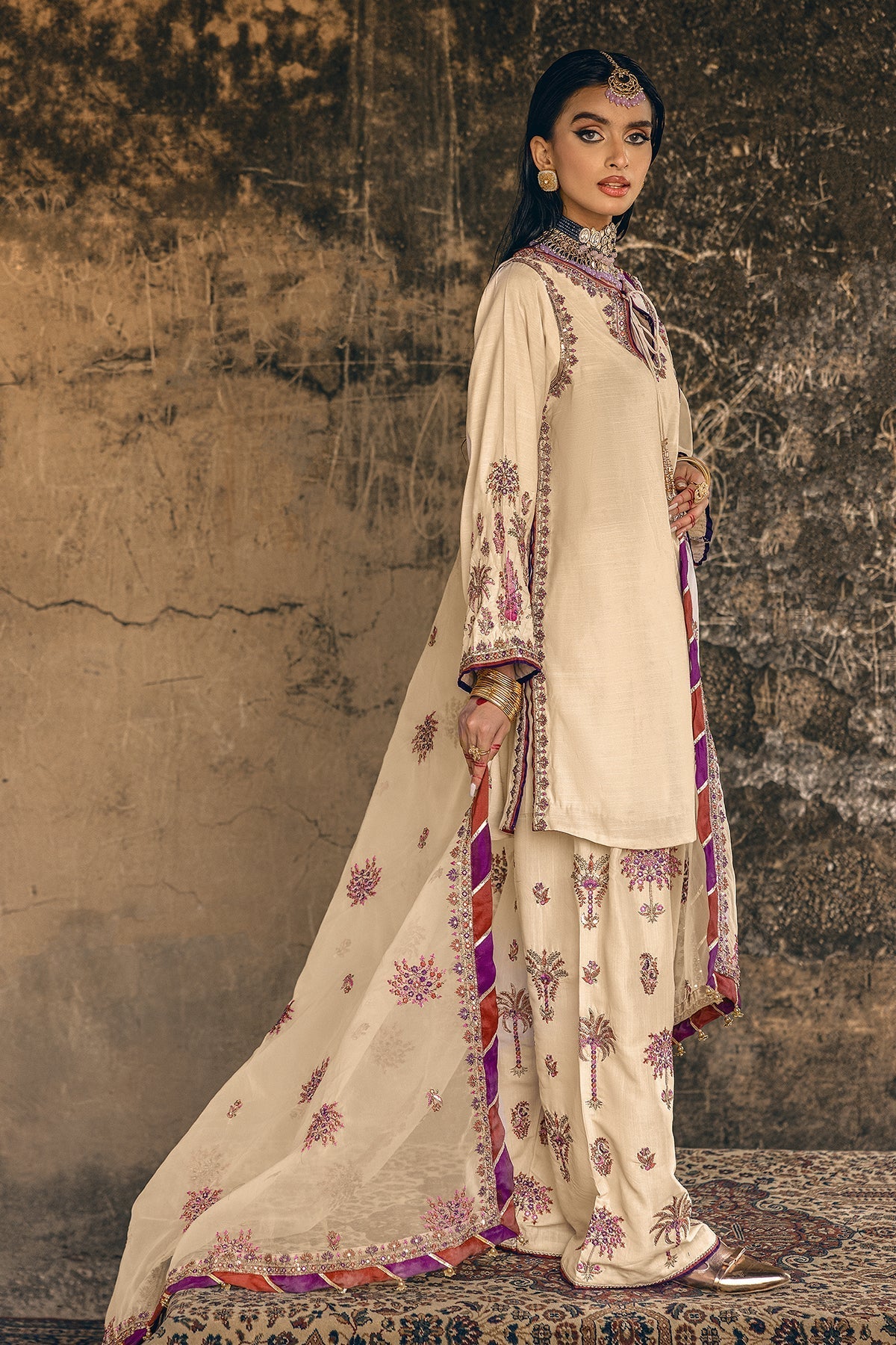 Charizma Luxury Embroidered Suit