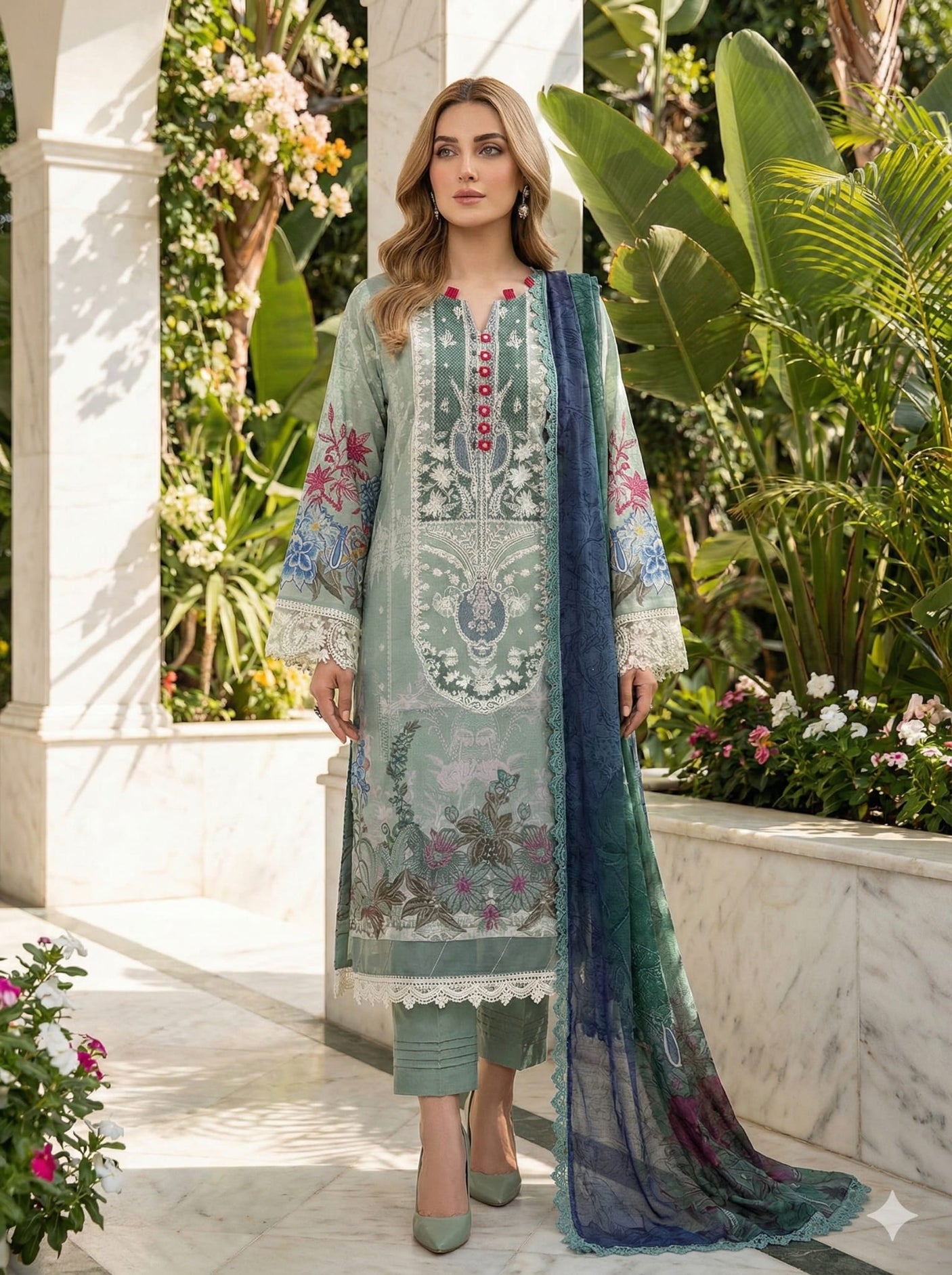 Jade Bliss Embroidery Lawn Collection