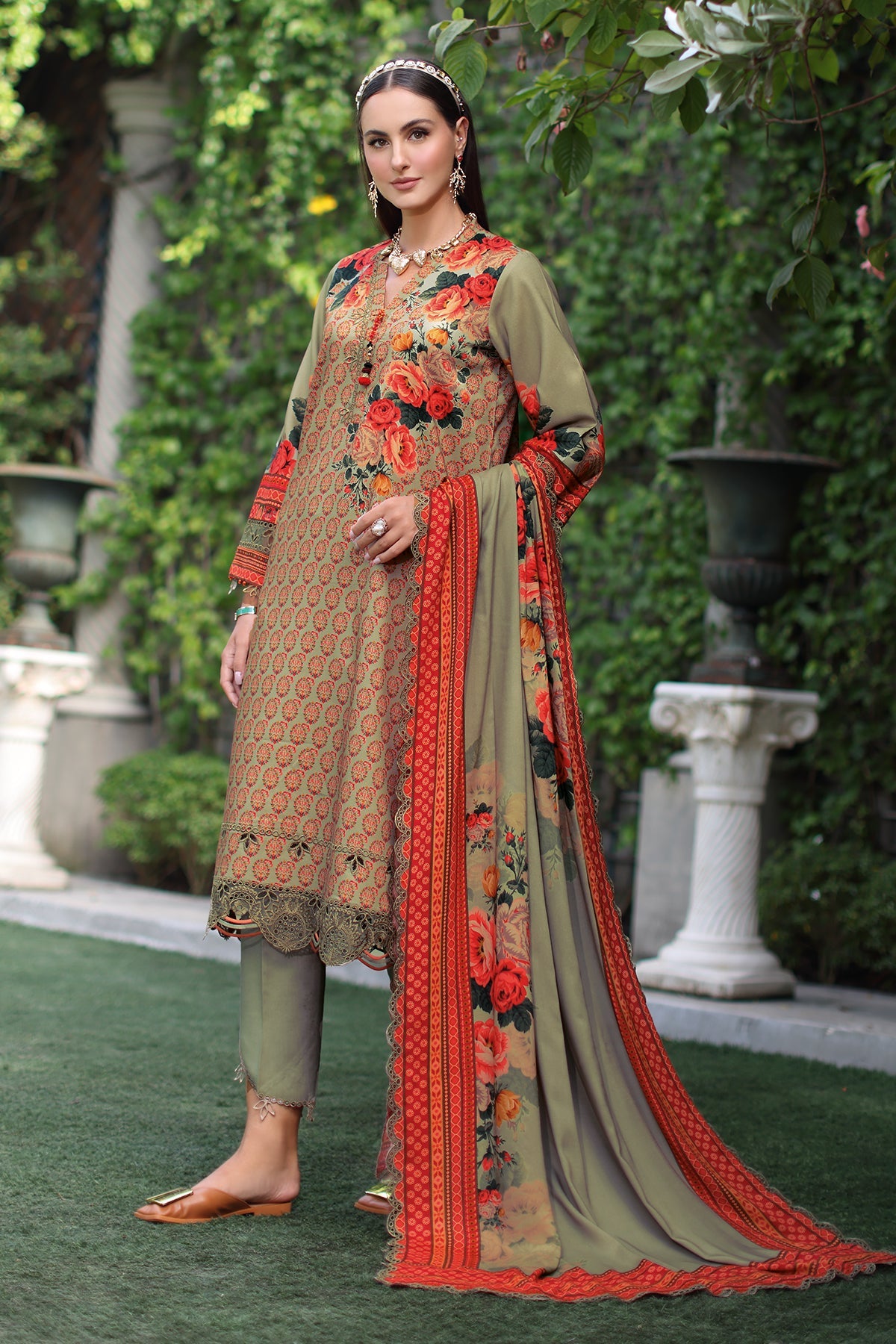 Charizma Luxury Embroidered Suit