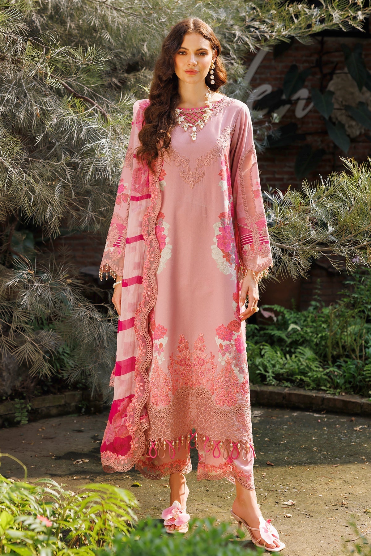 Charizma 3-PC Embroidered Lawn Suit