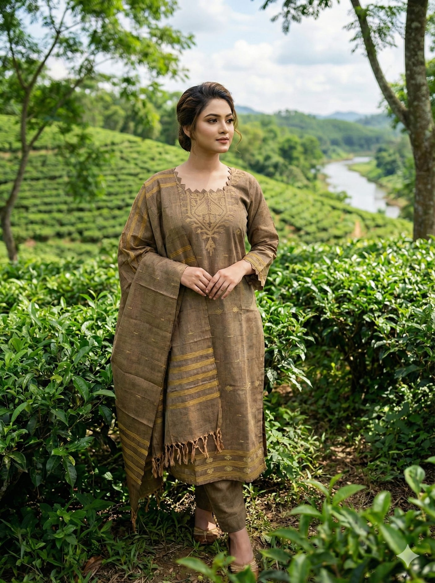 Bangladeshi Jamdani salwar kamiz