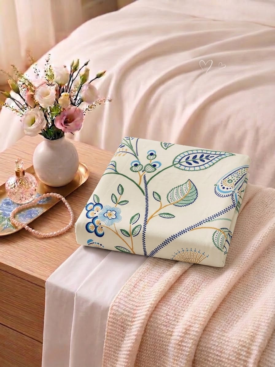 Pakistani King Size Bedsheet with Pillow Cover