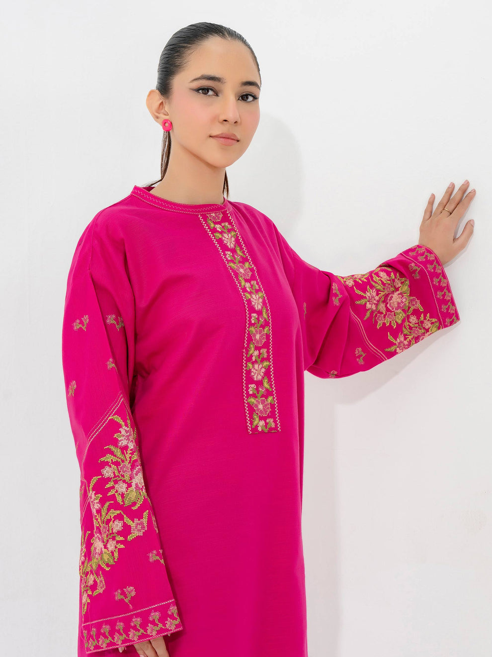 2 Piece Khaddar Suit-Embroidered By Limelight