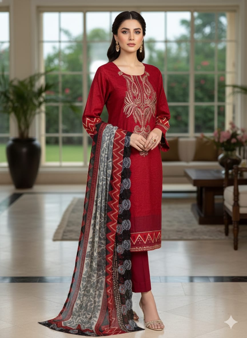 Luxury Embroidered lawn Ready To Ship