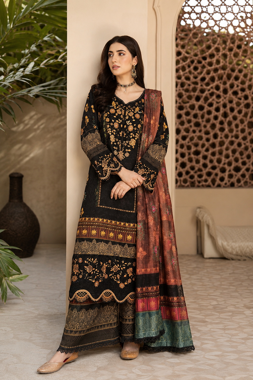 Munira Designers Embroidered Lawn