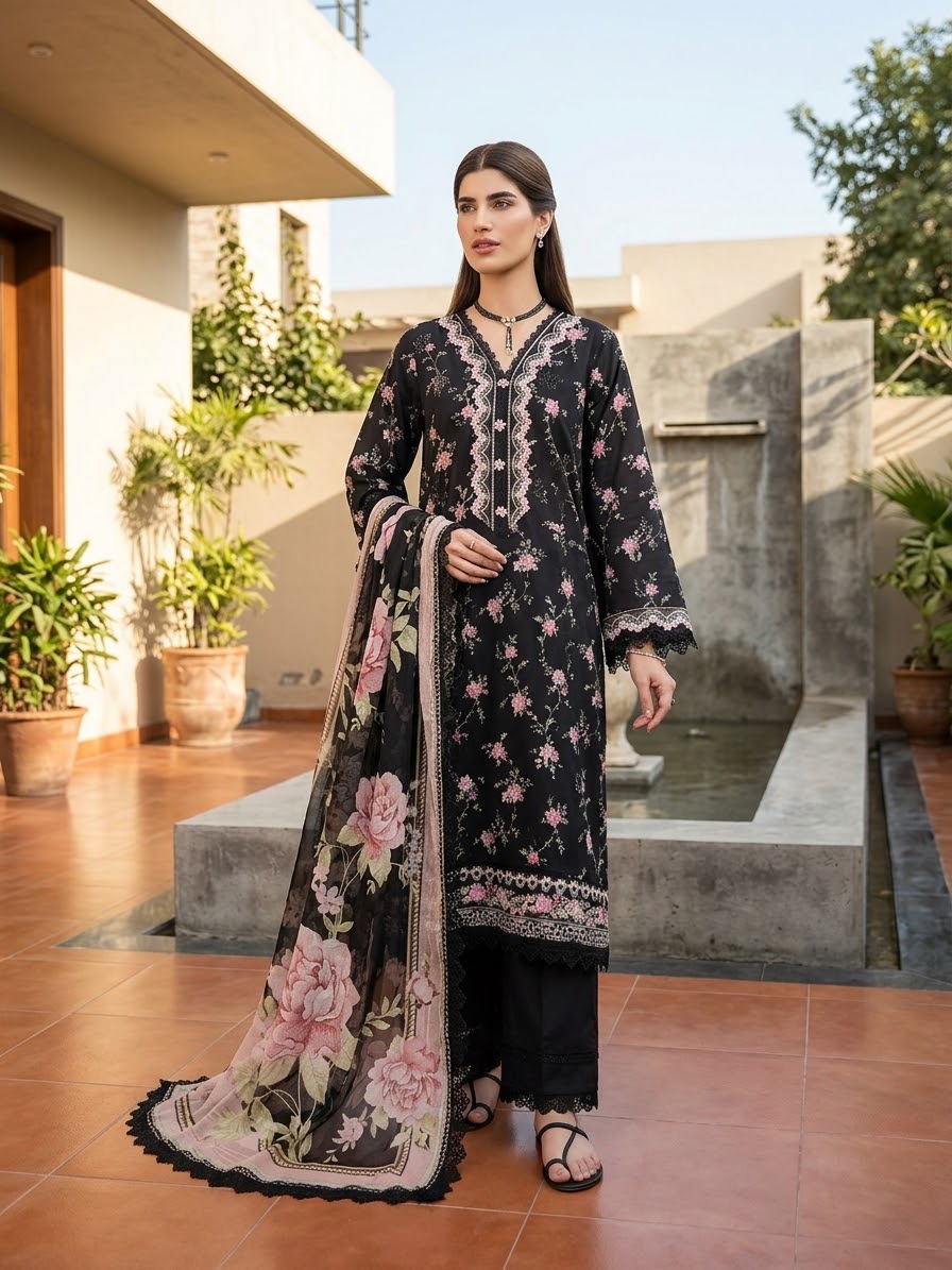 Mausummery Embroidered Summer Lawn