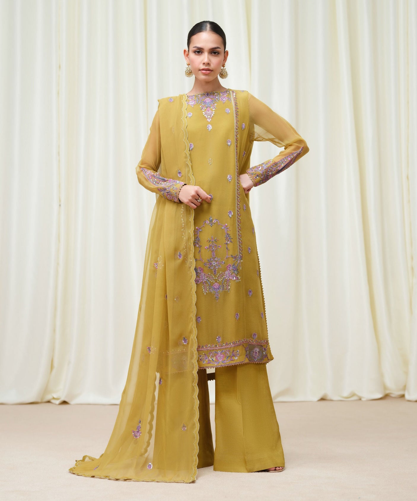 3Pc Embroidered Suit by Sapphire