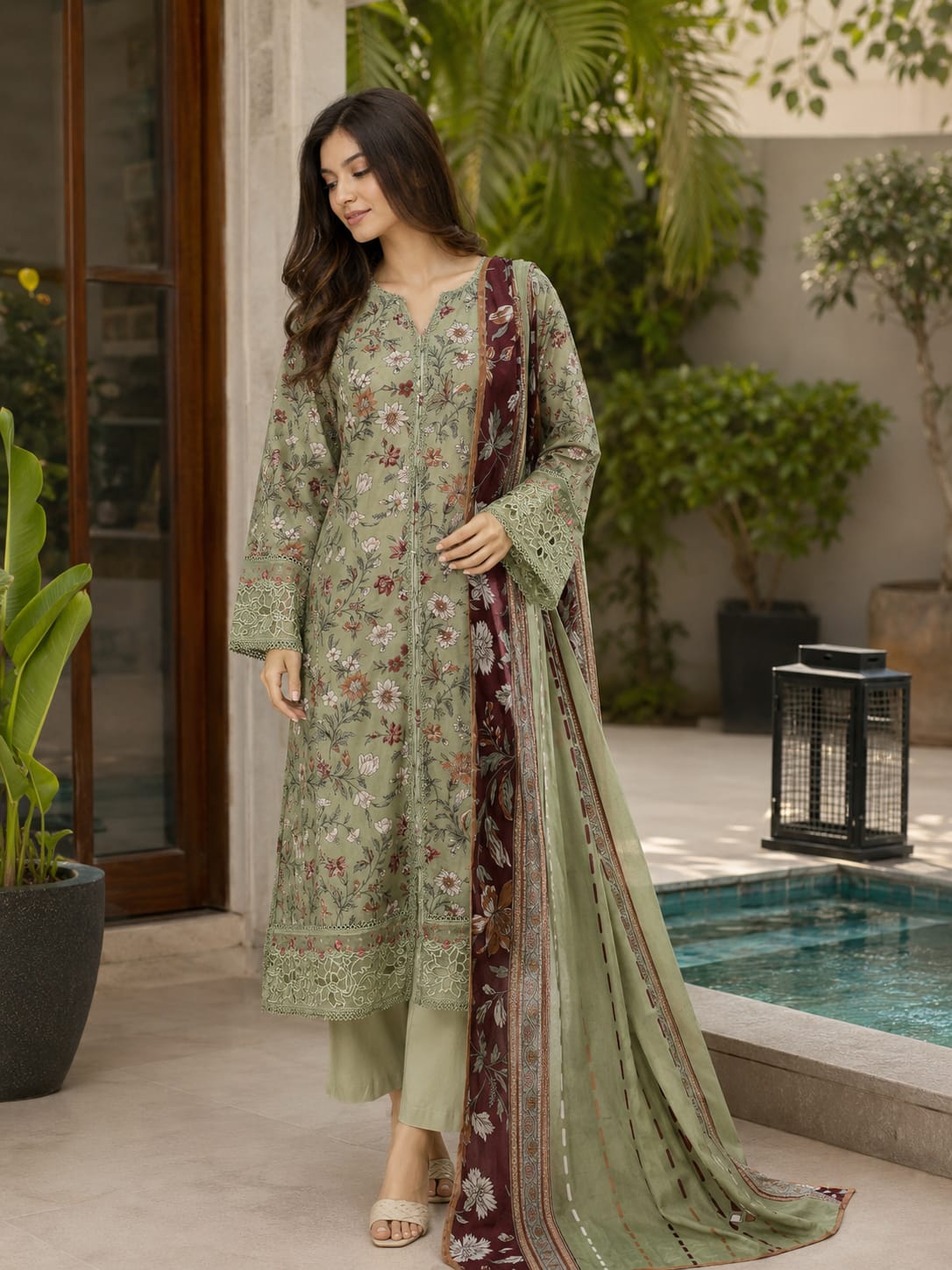 Sada Bahar Festive Embroidered Lawn