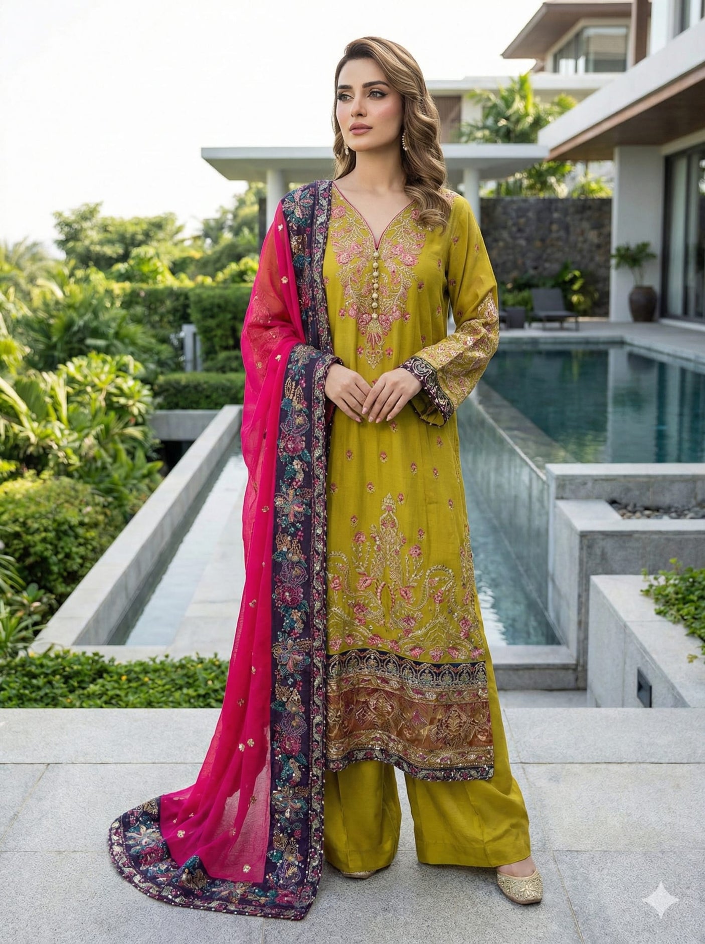 Luxury Embroidered Party wear Ready To Ship