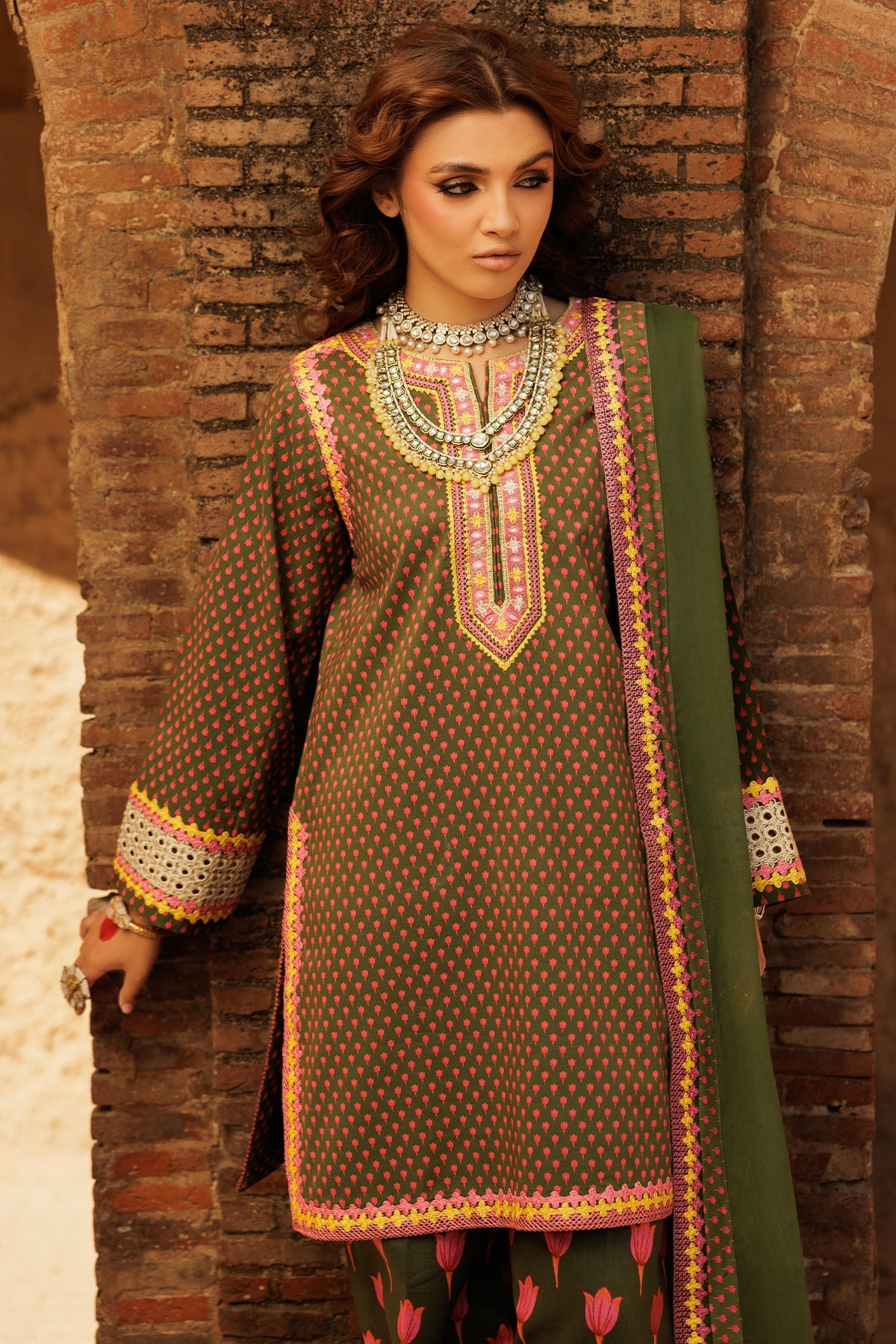 Charizma 3-PC Embroidered Lawn Suit