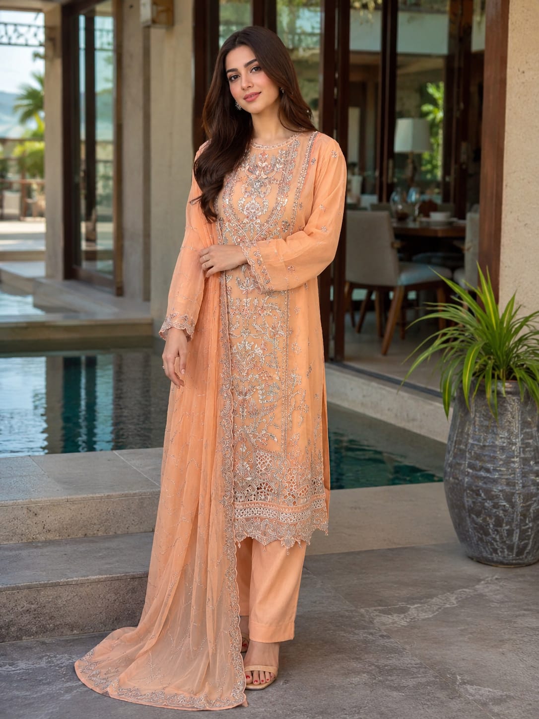Bin Hameed Chiffon Embroidered Collection