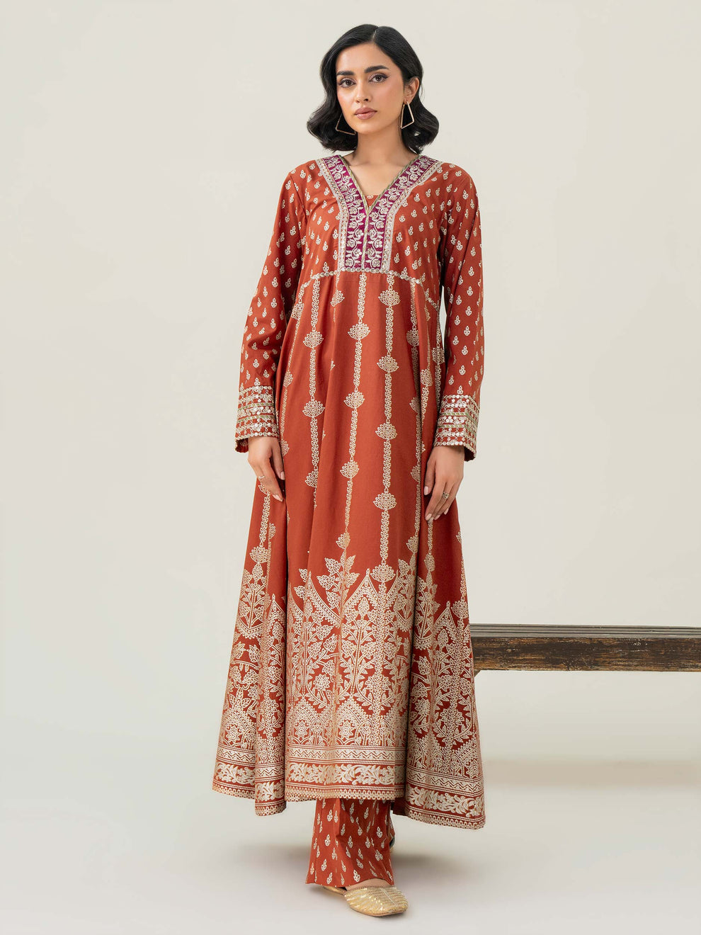 2 Piece Lawn Suit-Embroidered By LimeLight