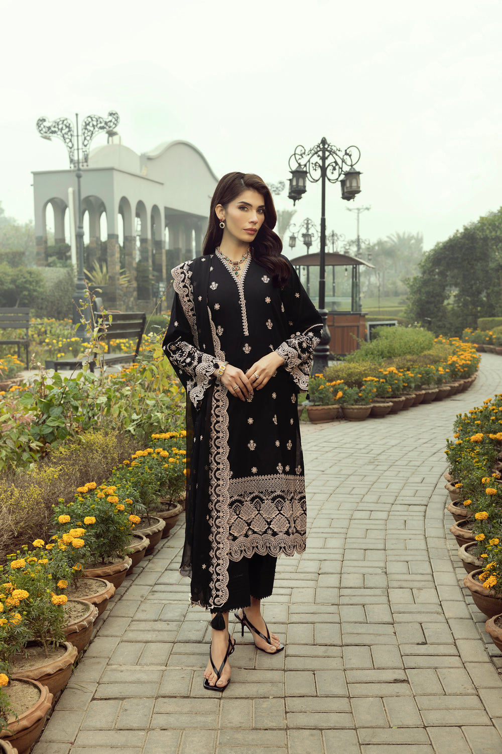 Lakhany 3pc Embroidered Suit