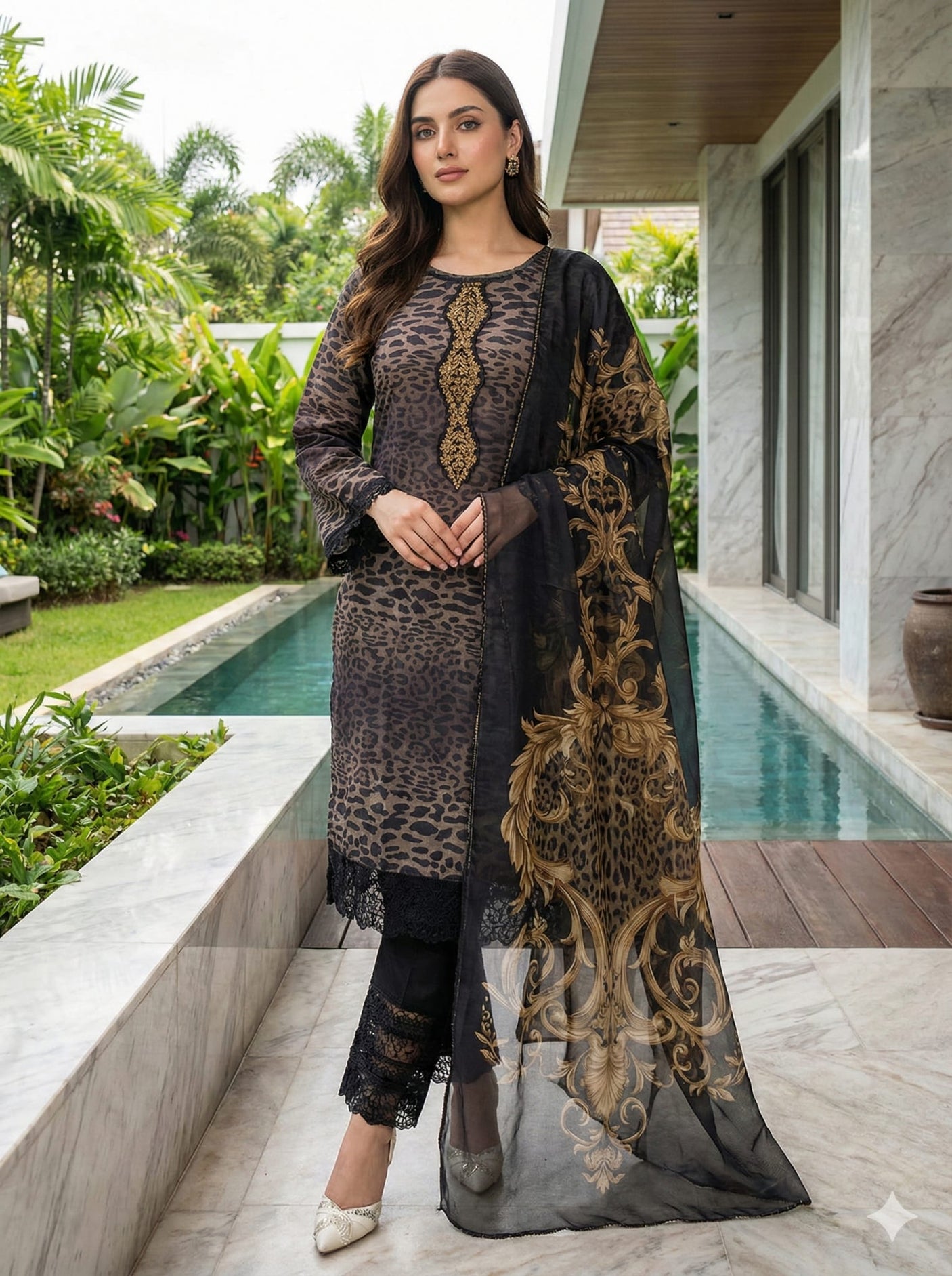 Luxury Embroidered Lawn Ready To Ship