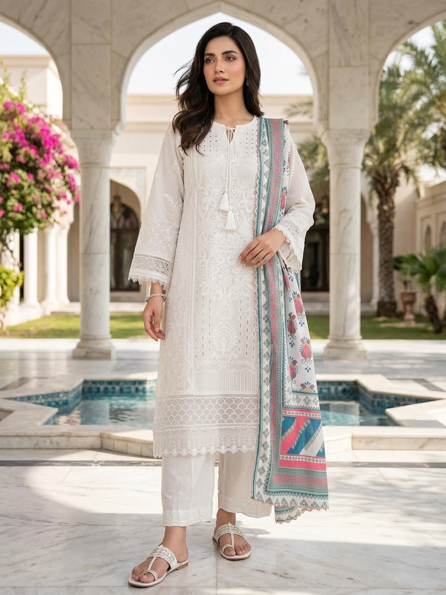 Munira Designers Embroidered Lawn