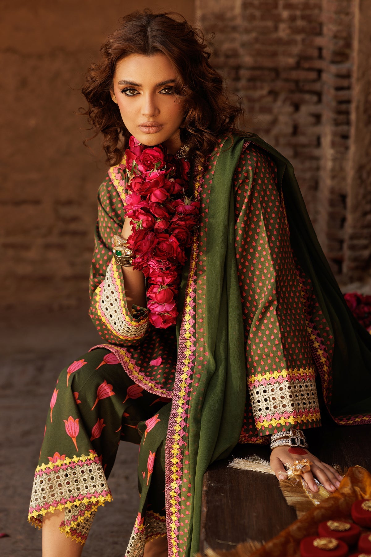 Charizma 3-PC Embroidered Lawn Suit