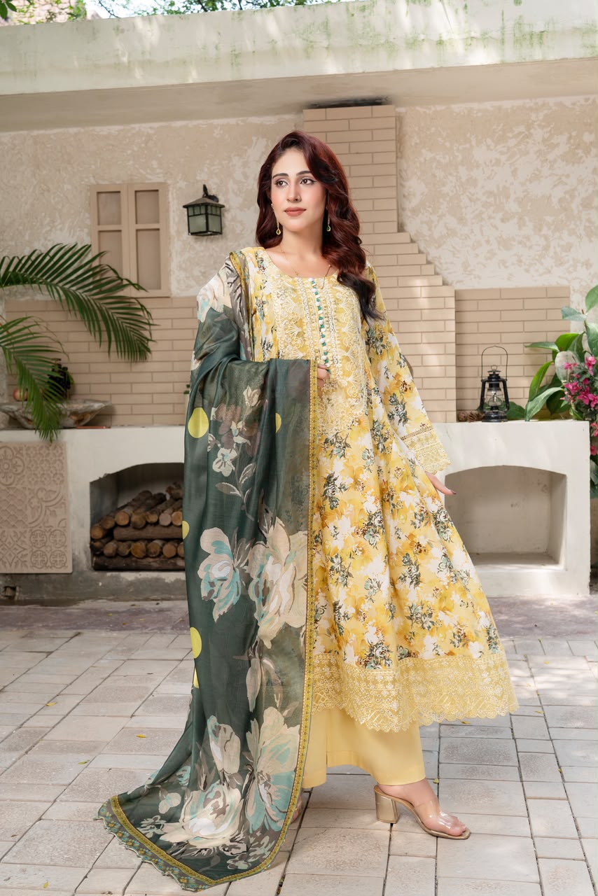 Munira Designers Embroidered Lawn