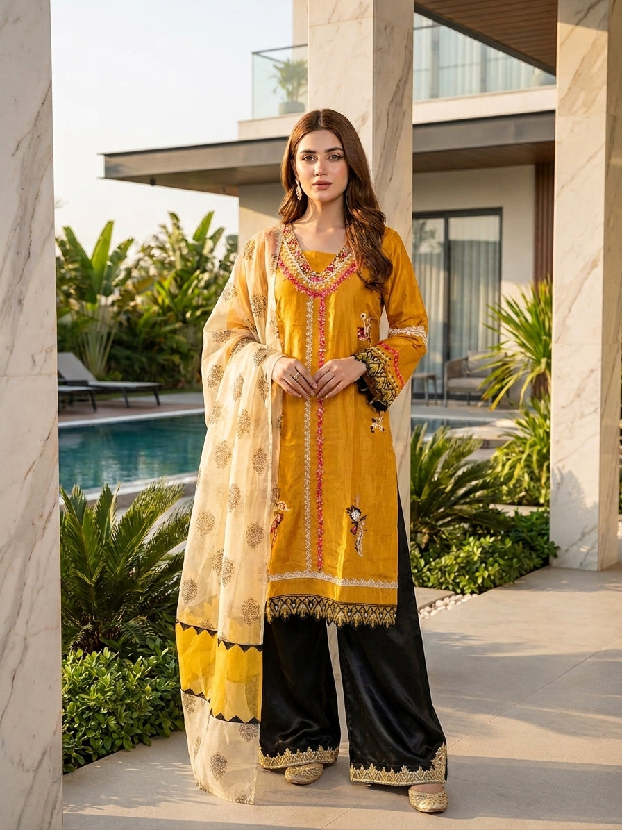 Pakistani Luxury Embroidered Silk Collection