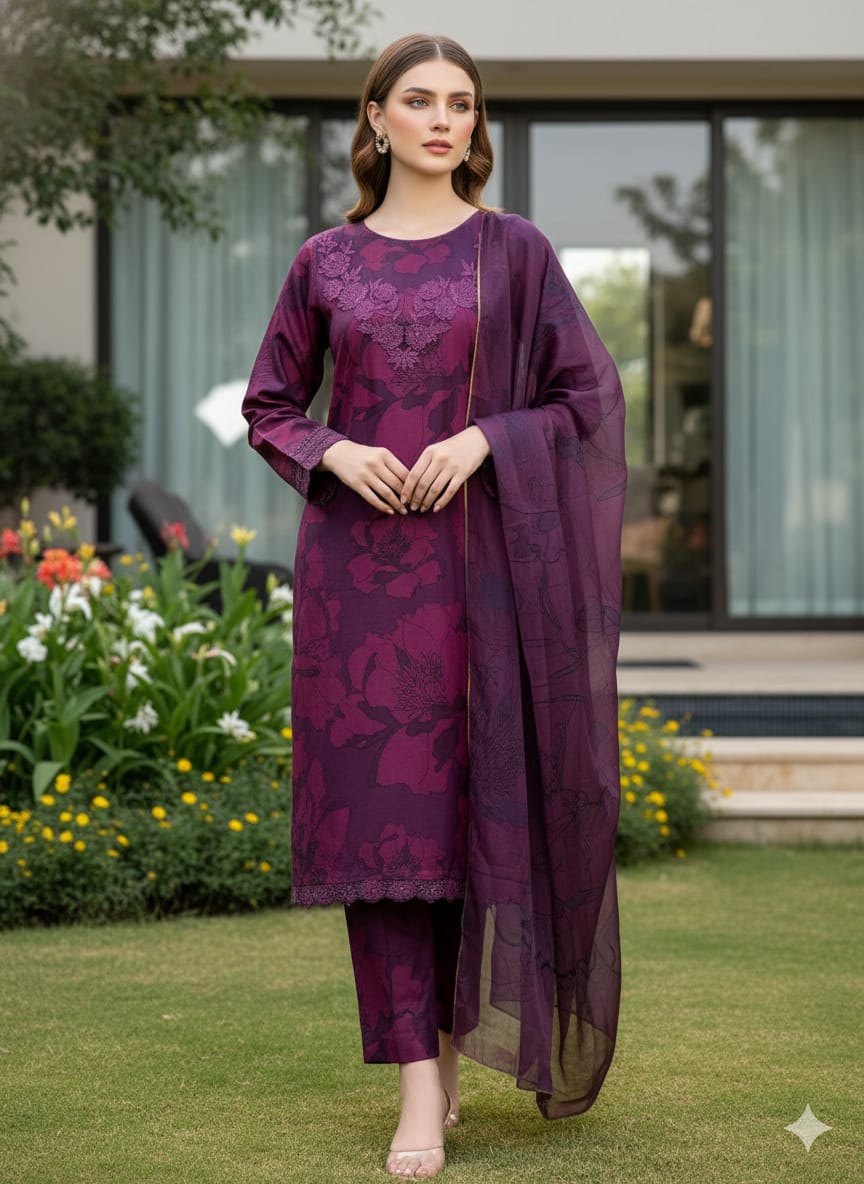 Luxury Embroidered Lawn Ready To Ship