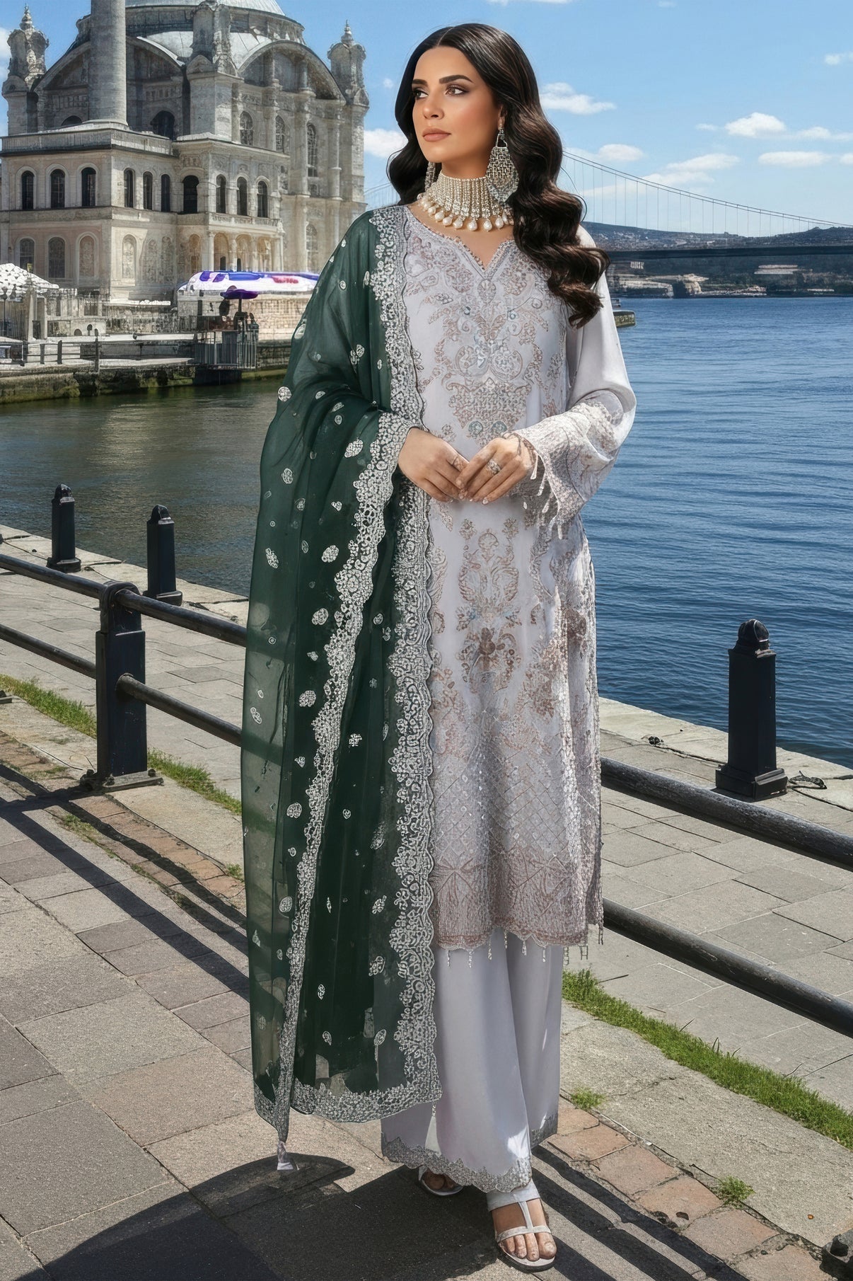 Imrozia Embroidered Chiffon Collection