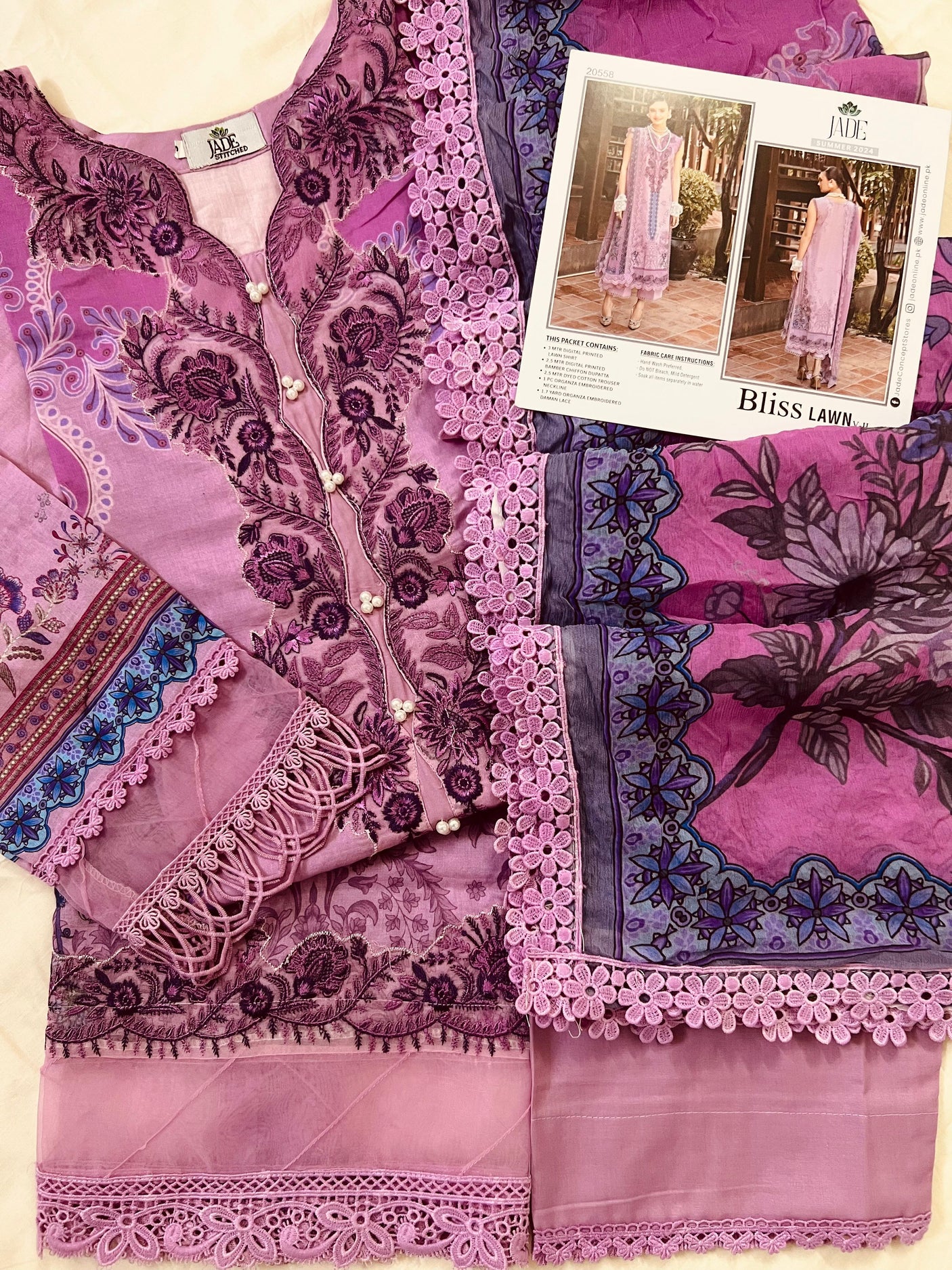 Jade Bliss Embroidery Lawn Collection