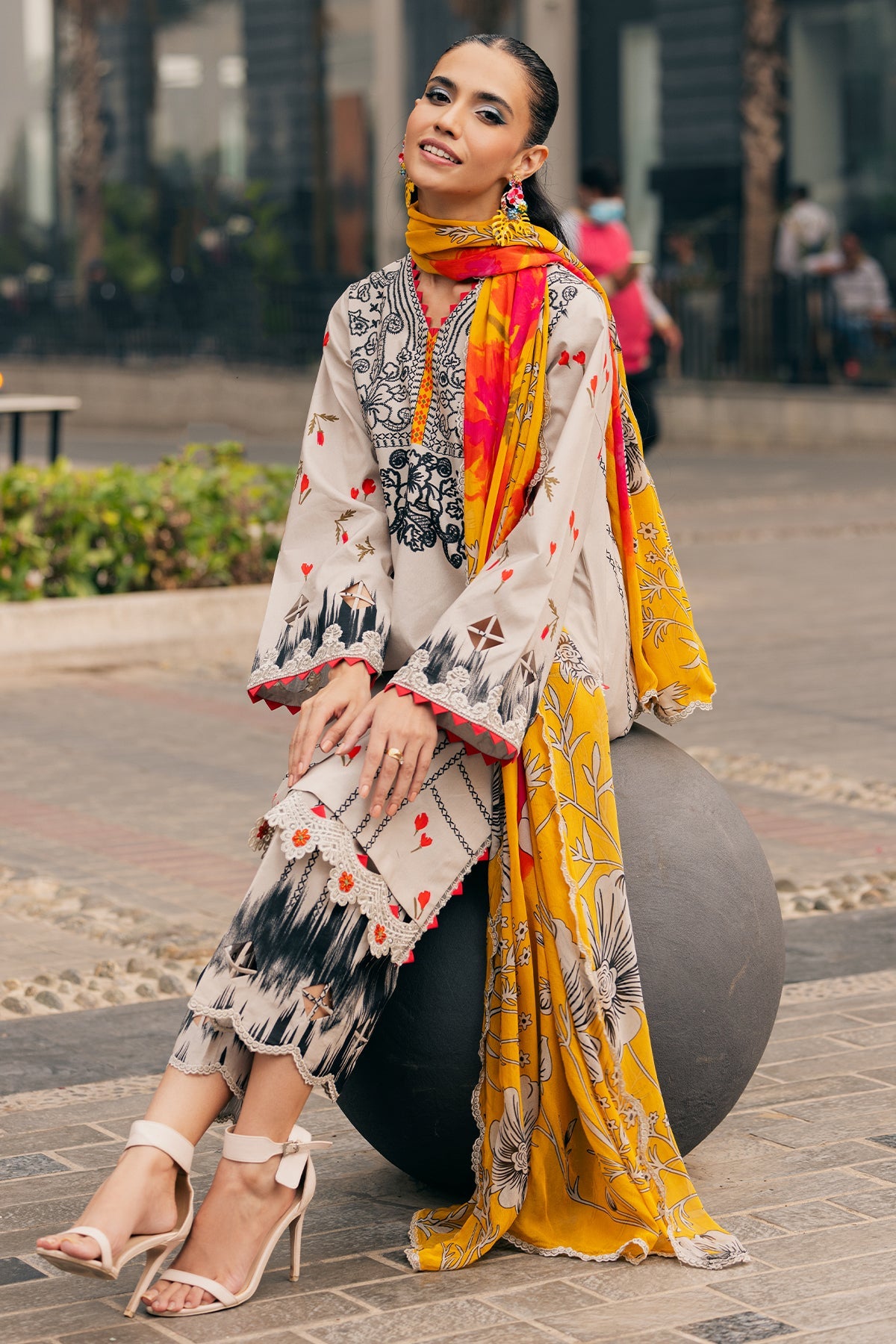 Charizma Luxury Embroidered Suit