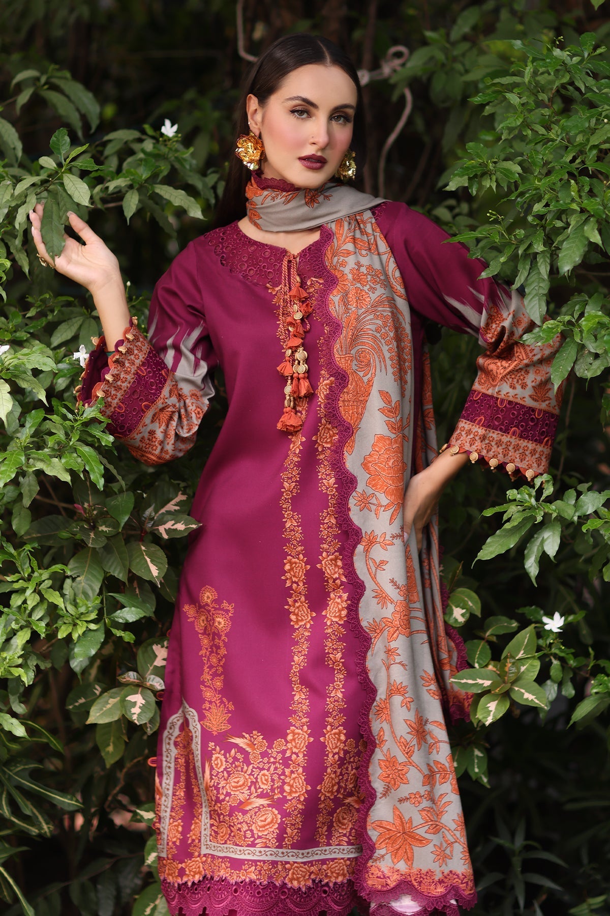 Charizma 3-PC Embroidered Lawn Suit