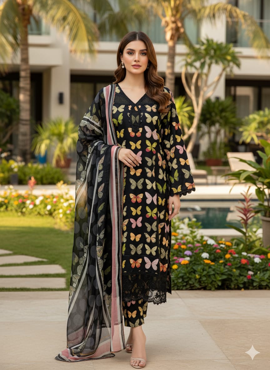 Luxury Embroidered Lawn Ready To Ship