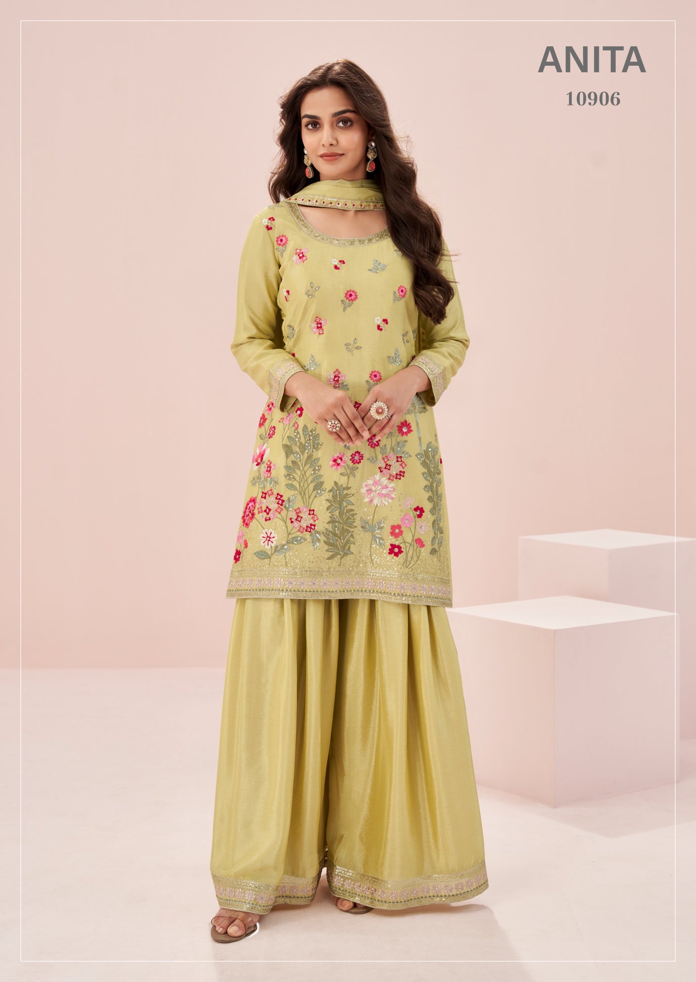 Premium Chinon Sharara Suit