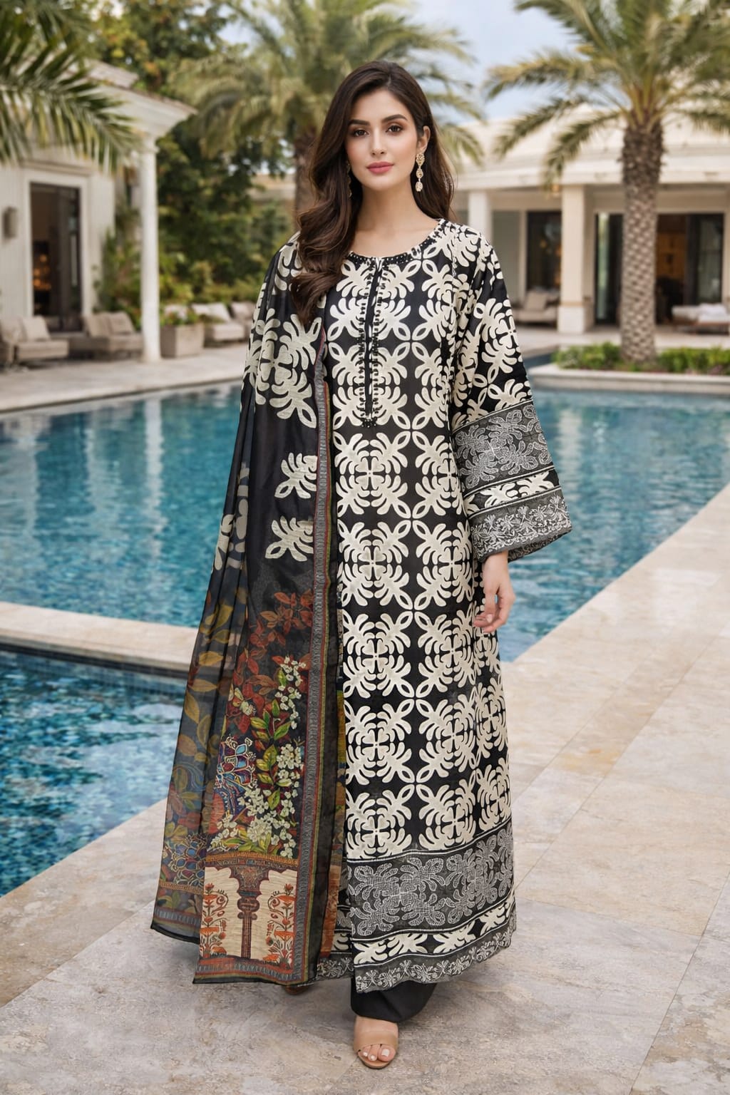 Luxury Embroidered Lawn Ready To Ship