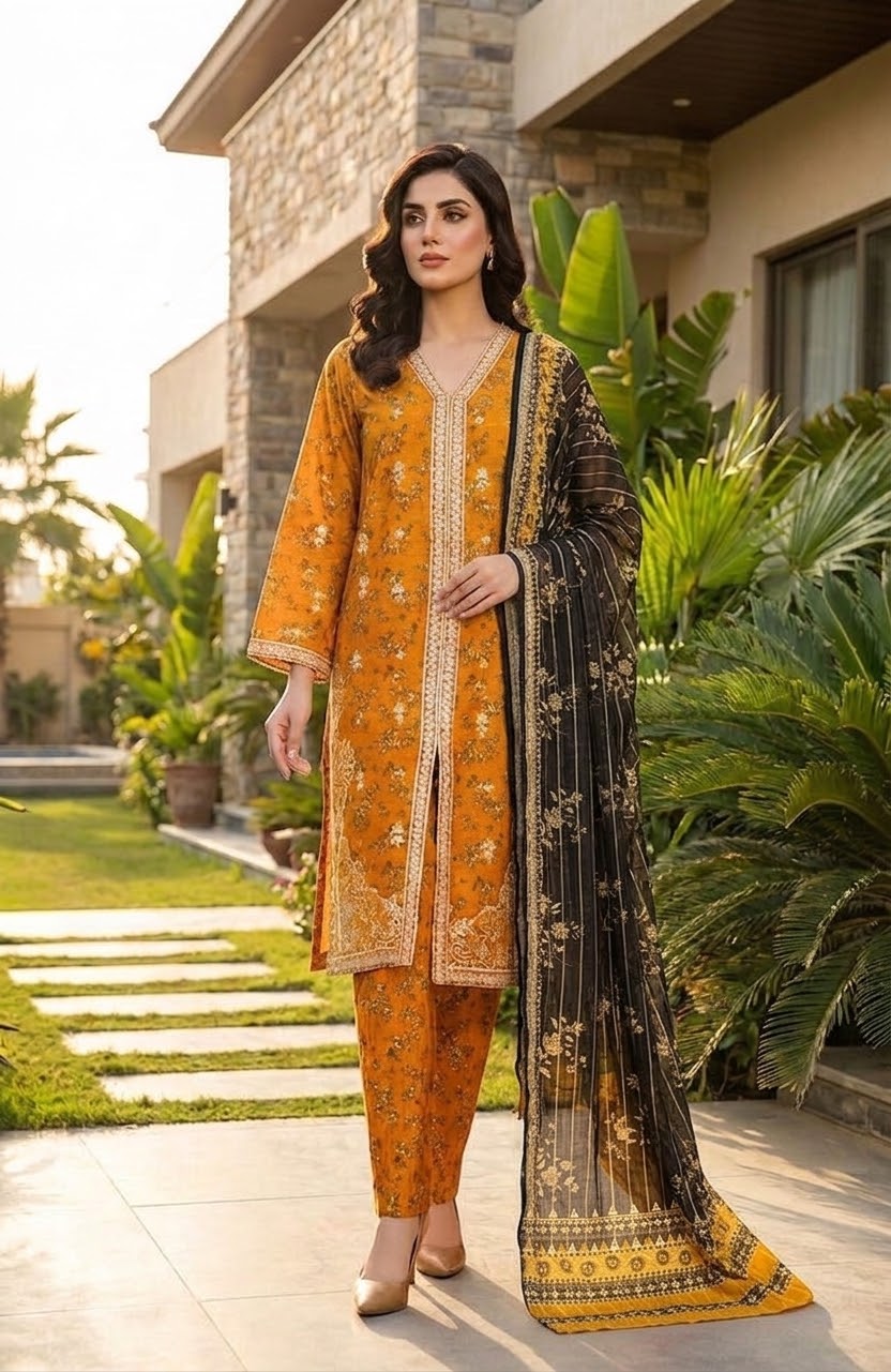 Bin Saeed Luxury Embroidered Lawn