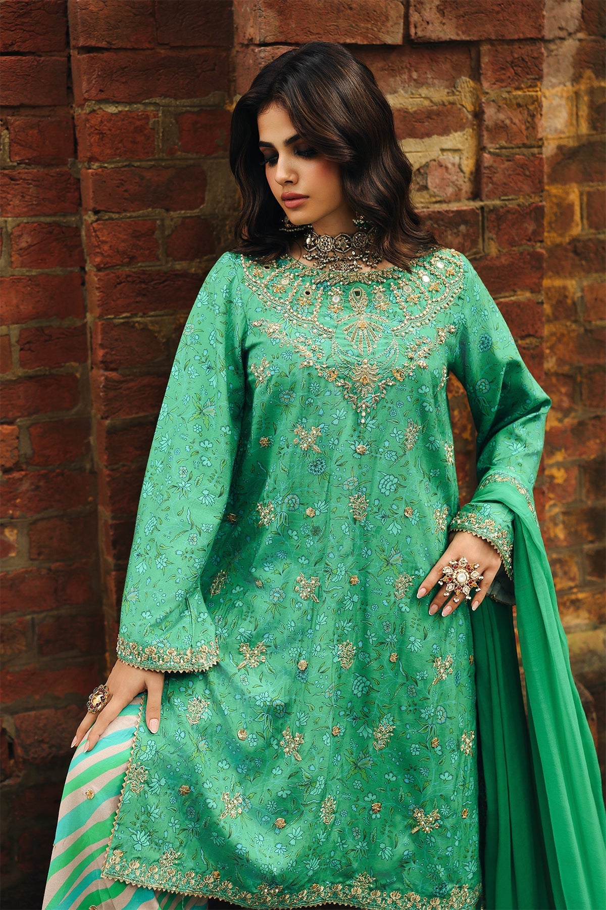 Charizma Luxury Embroidered Suit