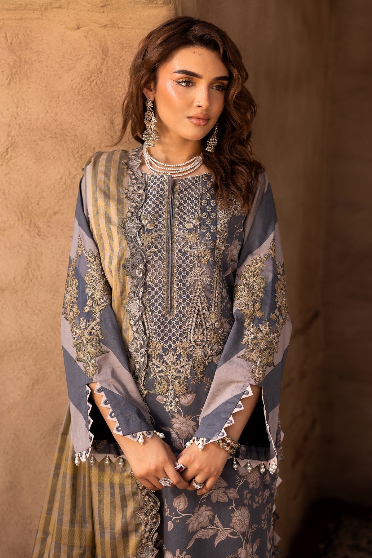 Charizma 3-PC Embroidered Lawn Suit