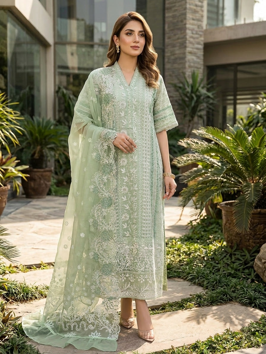 Luxury Embroidered Party Wear