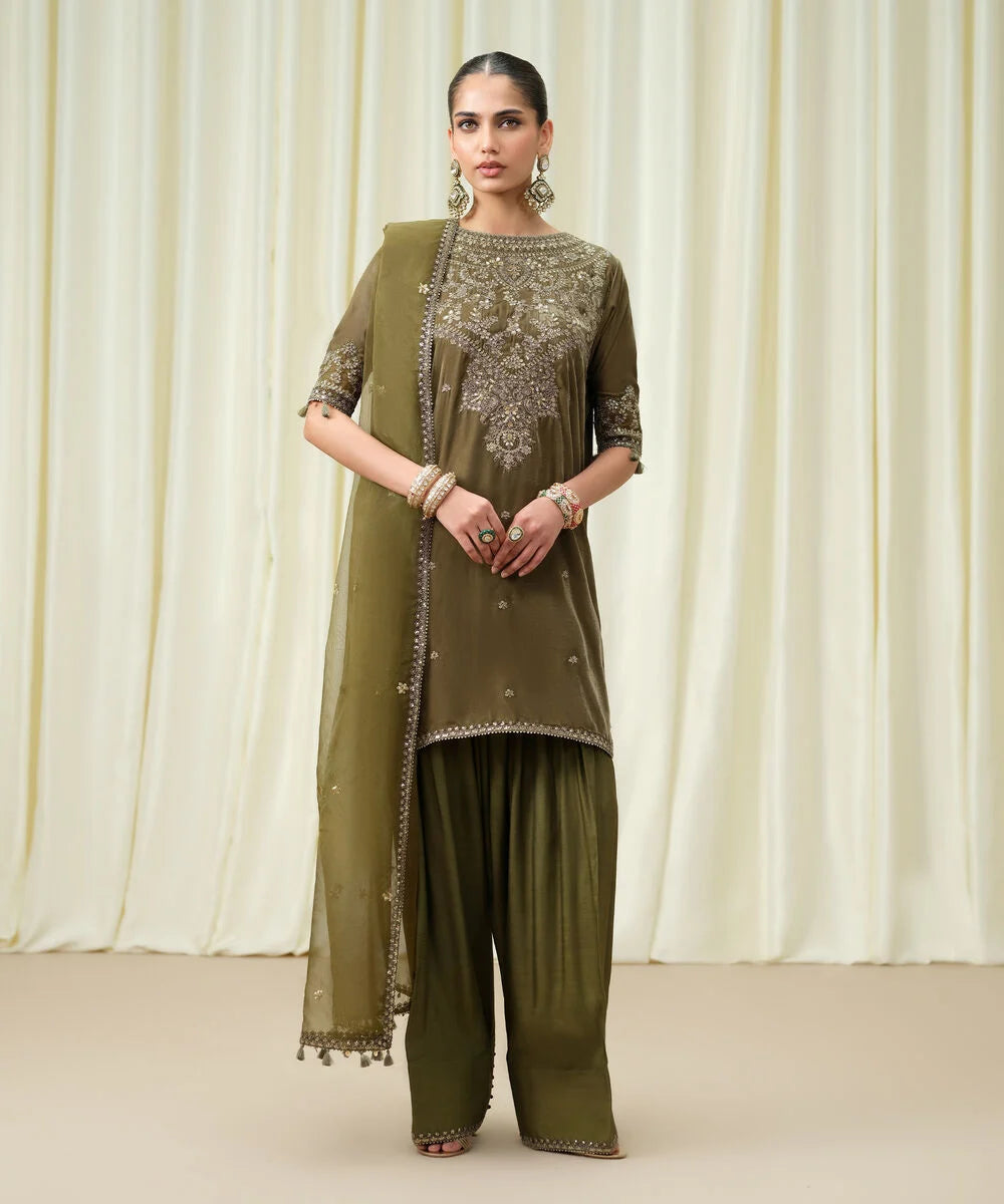 3Pc Embroidered Suit by Sapphire