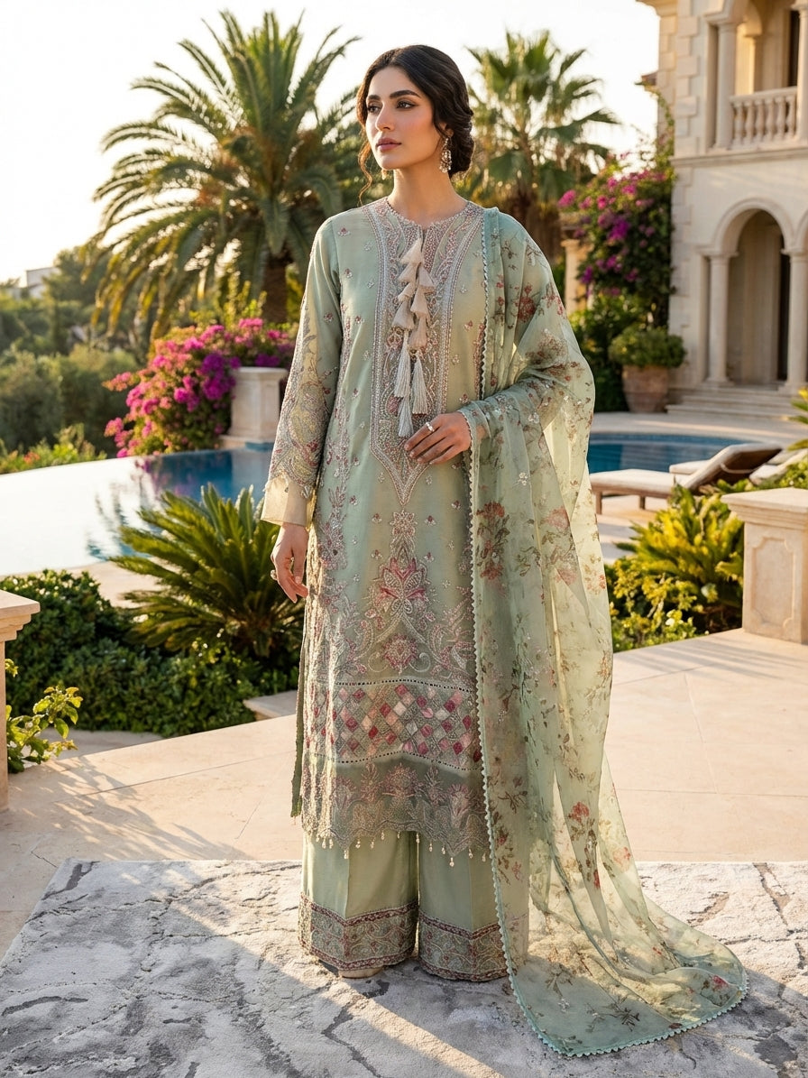 Afroze Luxury Embroidered Suit