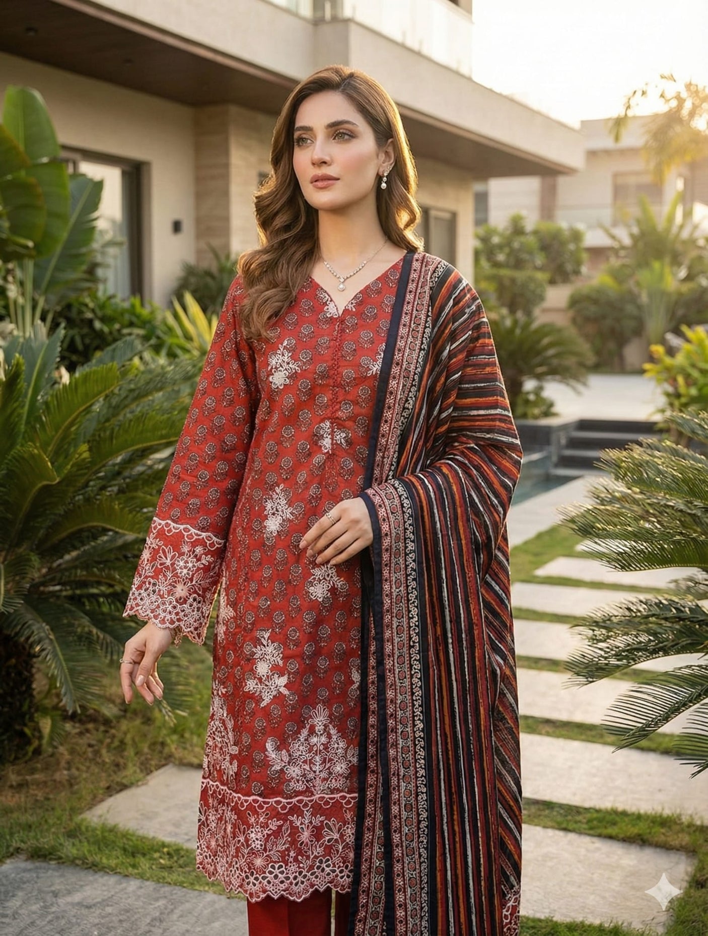 BIN SAEED EXCLUSIVE EMBROIDERED LAWN