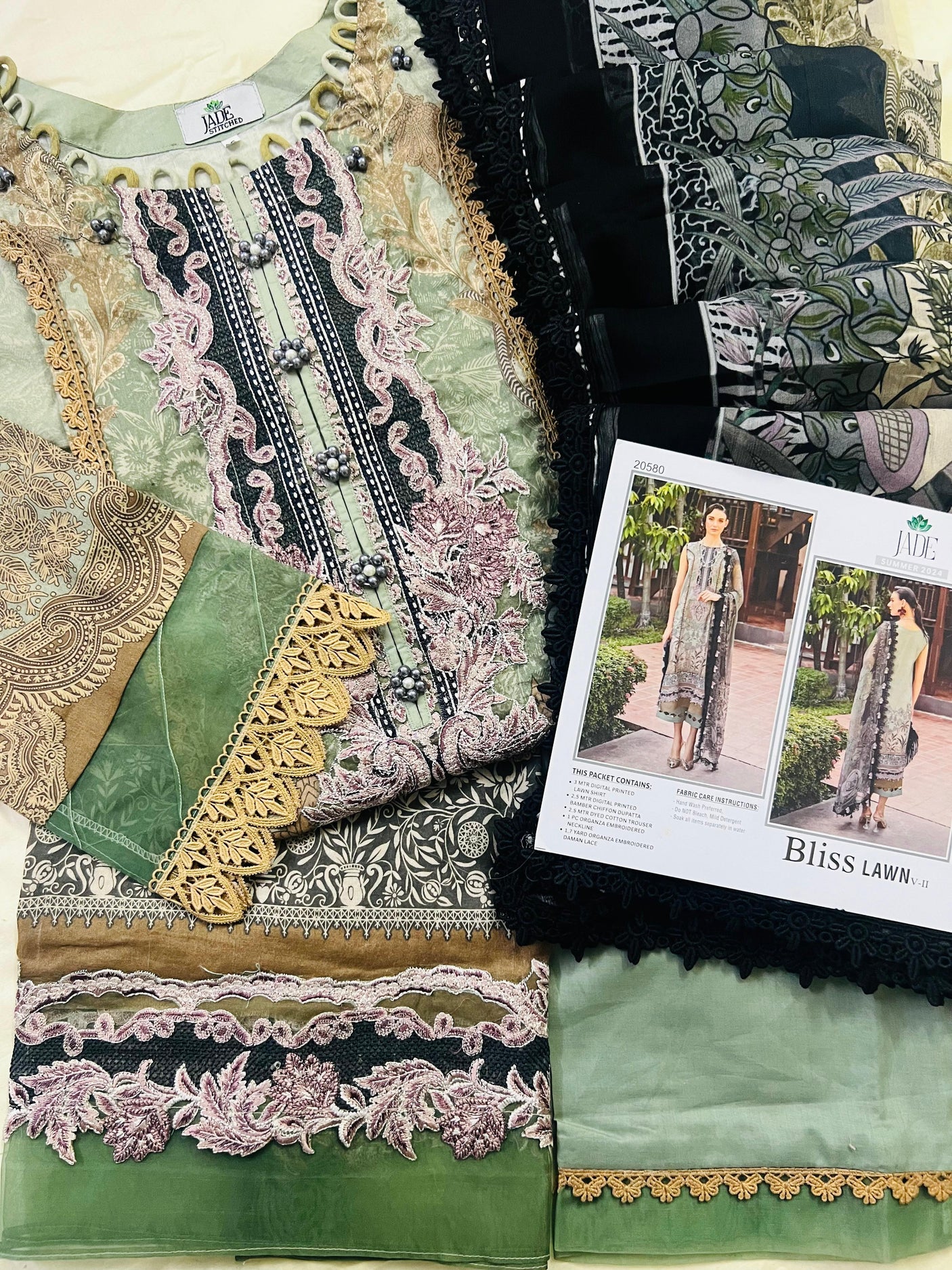 Jade Bliss Embroidery Lawn Collection