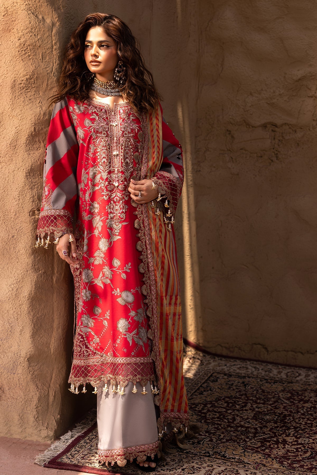 Charizma 3-PC Embroidered Lawn Suit