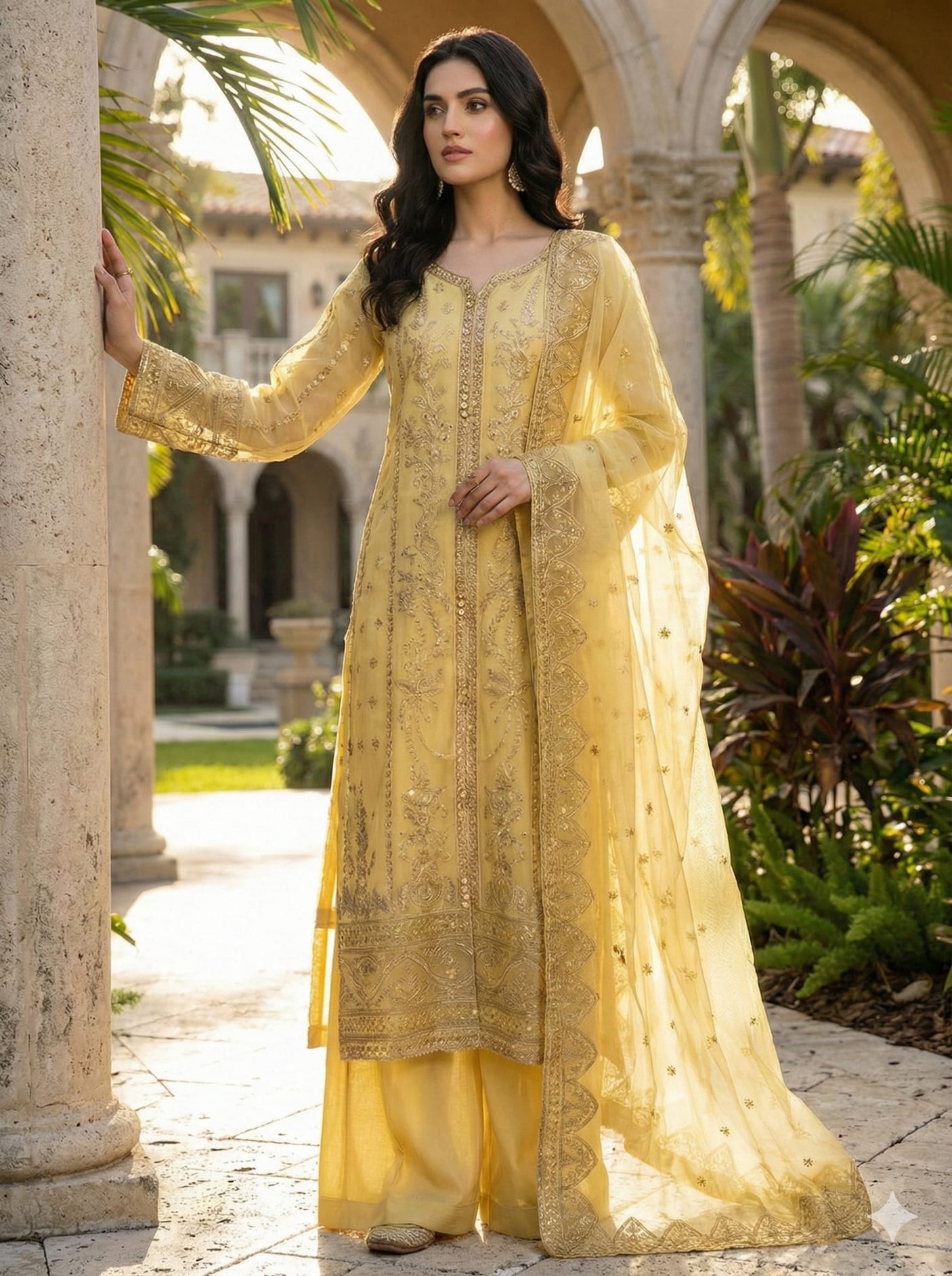 Luxury Embroidered Party wear Ready To Ship