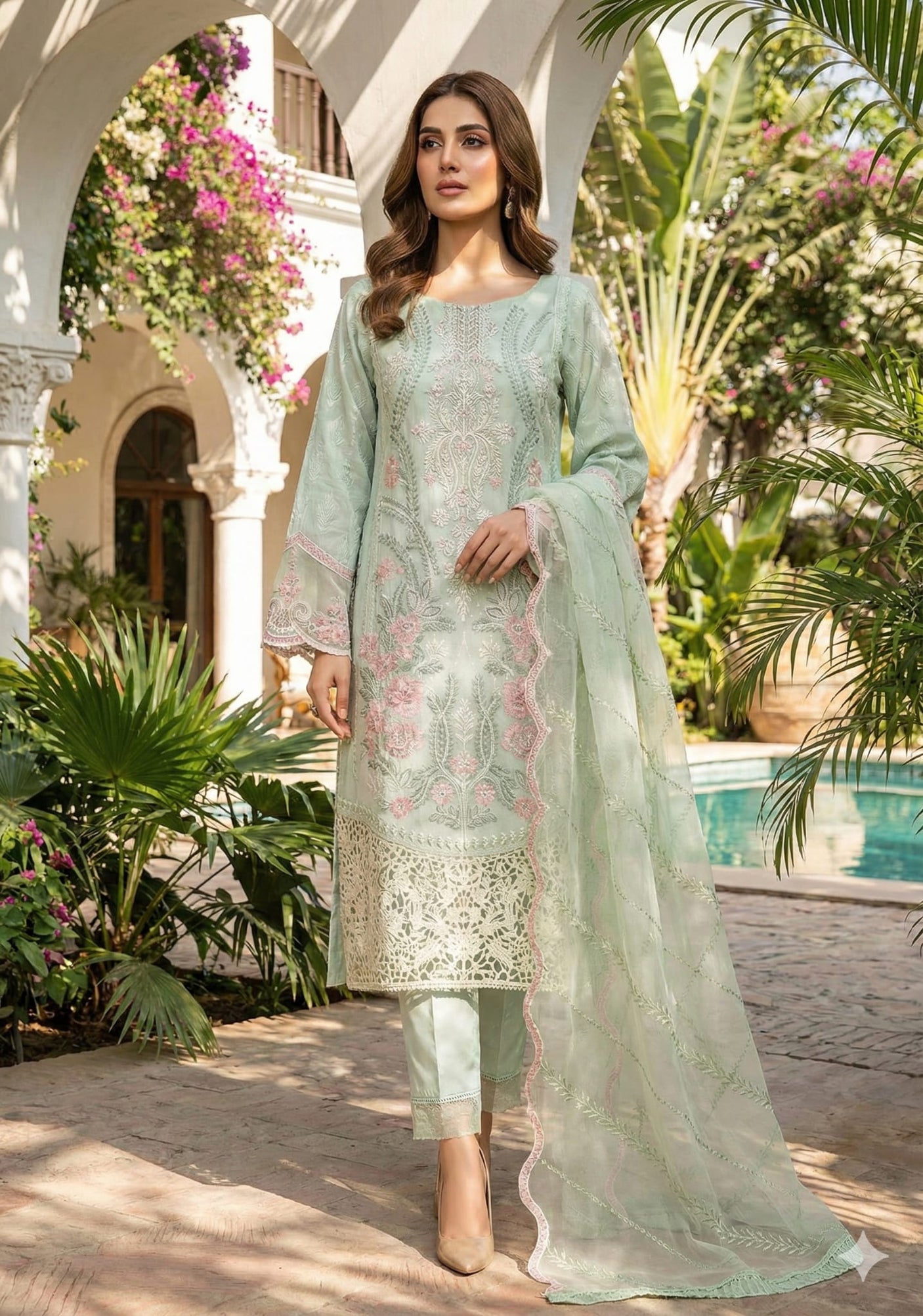 Bin Saeed Embroidered Suit