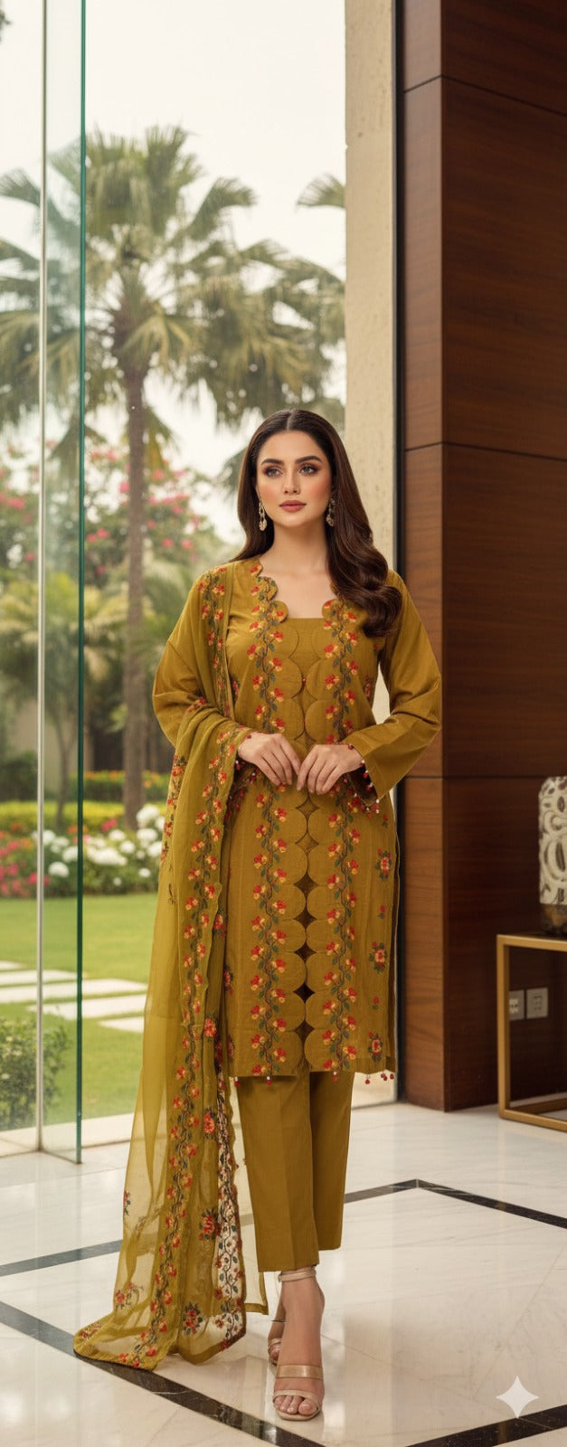 Luxury Embroidered lawn Ready To Ship