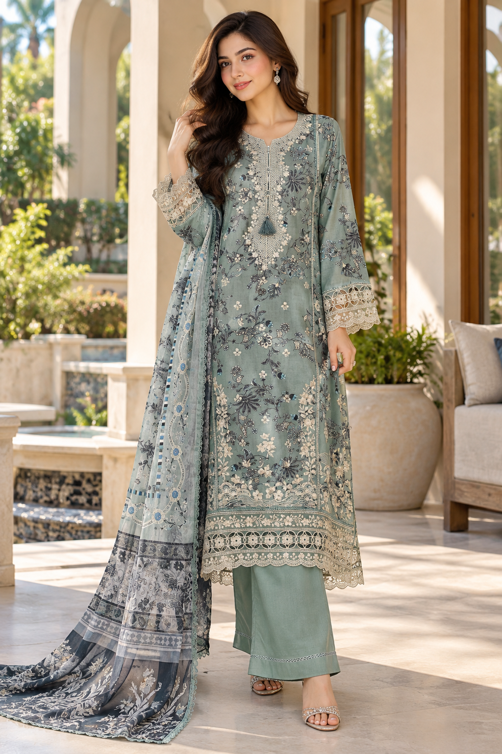 Sada Bahar Luxury Embroidered Lawn