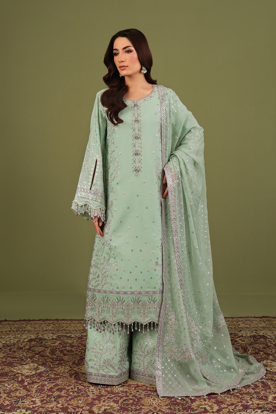 Luxe By Alizeh Raw Silk Suit