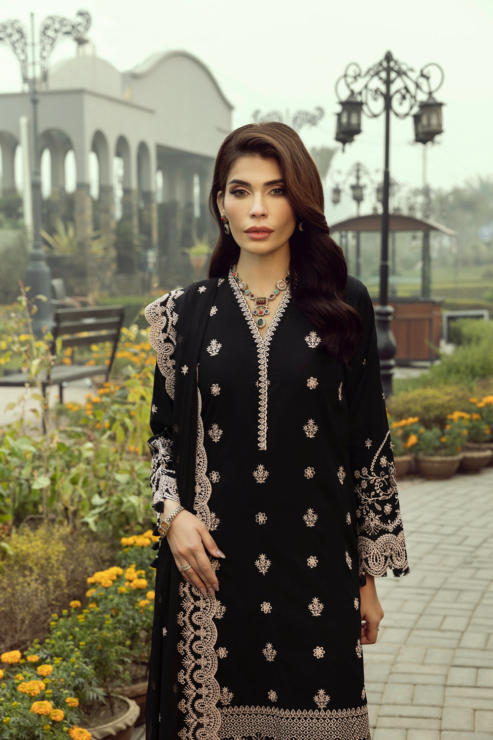 Lakhany 3pc Embroidered Suit