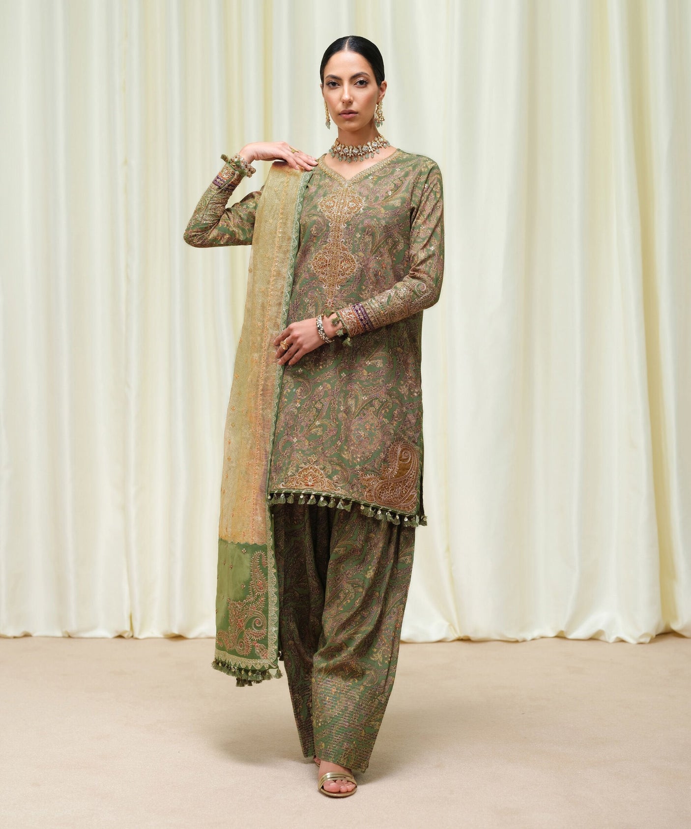3Pc Embroidered Suit by Sapphire