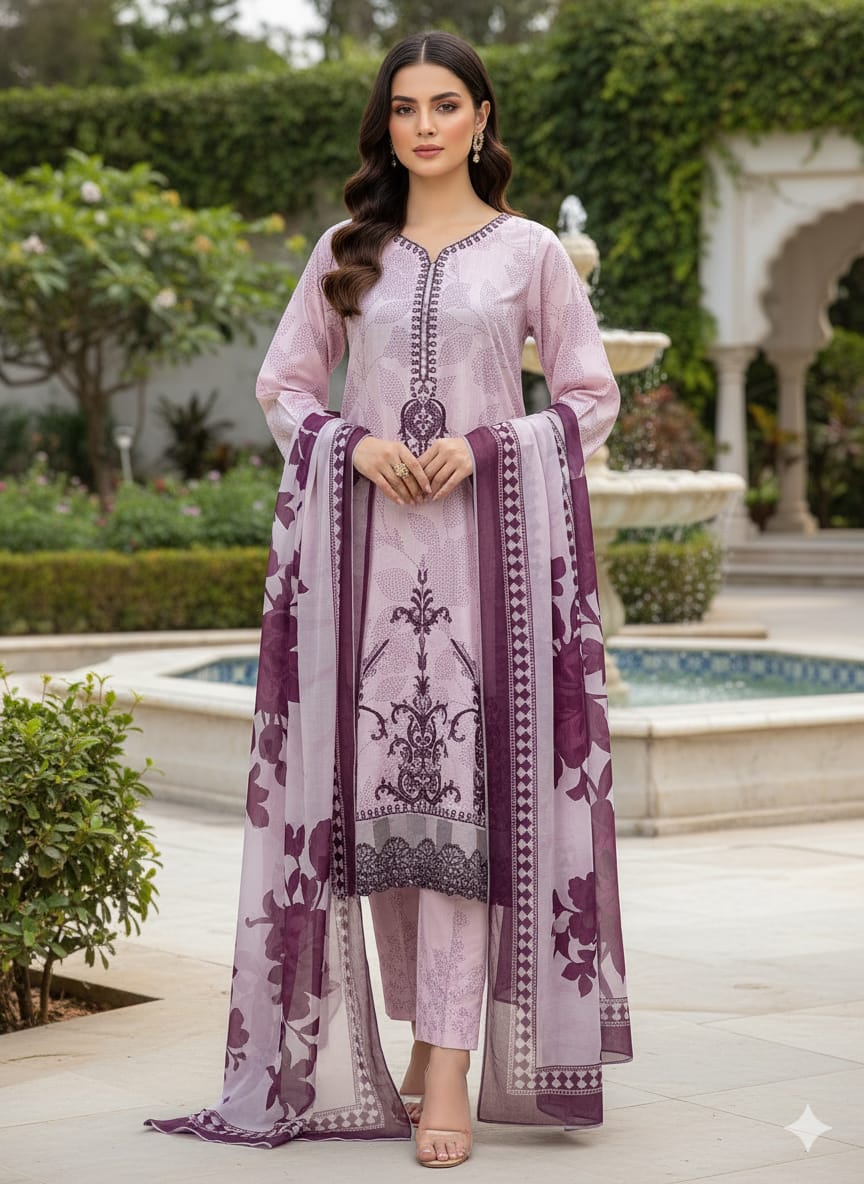 Luxury Embroidered Lawn Ready To Ship